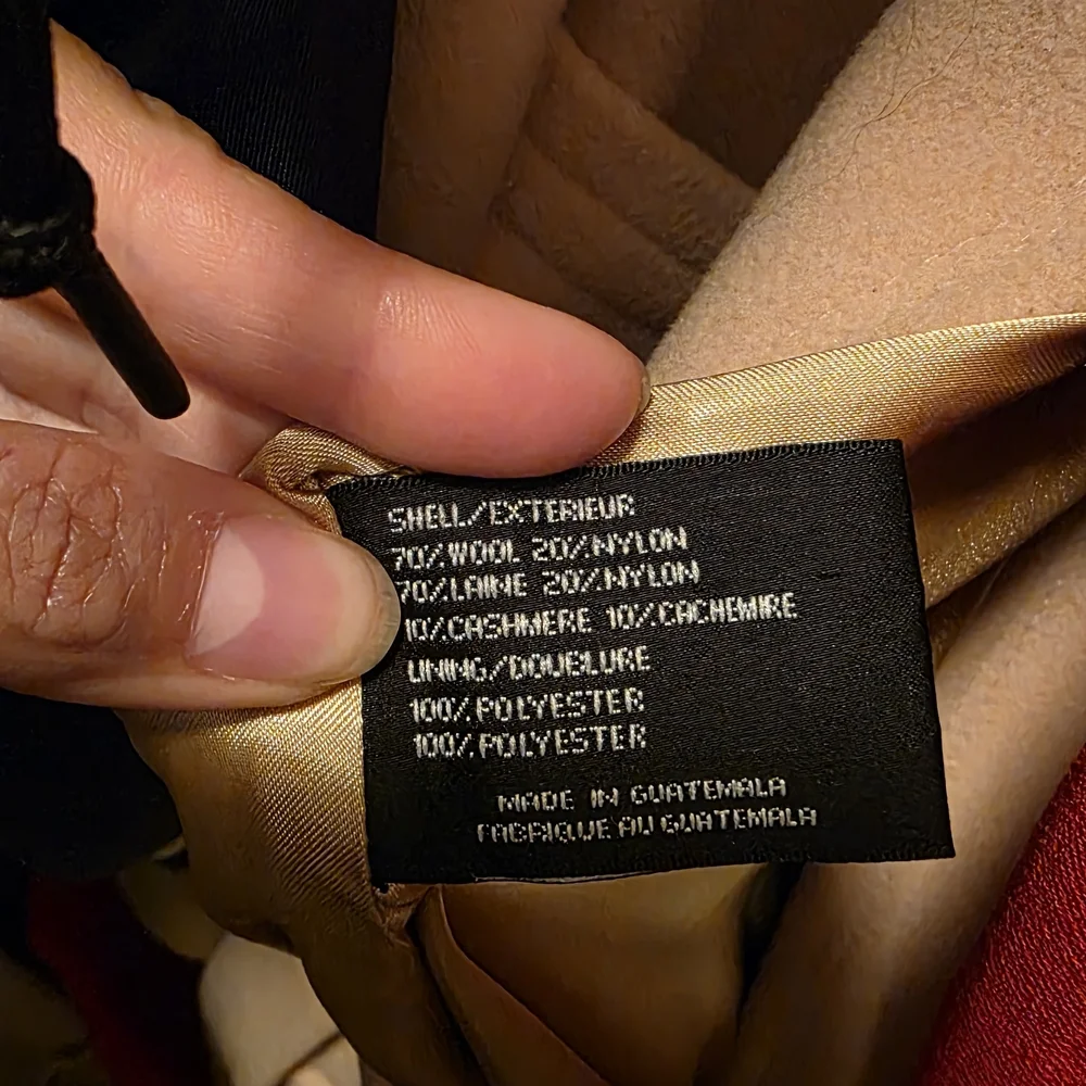 DKNYC Vintage Camel Wool Coat Belted Pockets Old Money Quiet Luxury Minimalist 6 - Picture 9 of 9